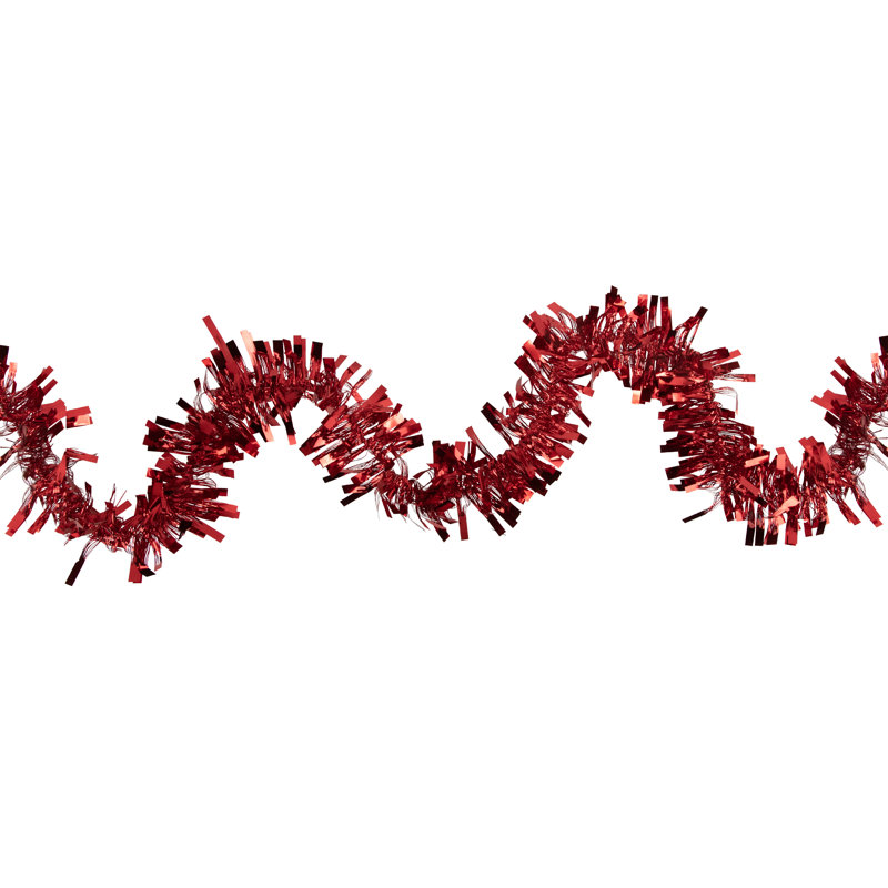 Guirlande de Noël 50 'x 3 "Boa, Rouge