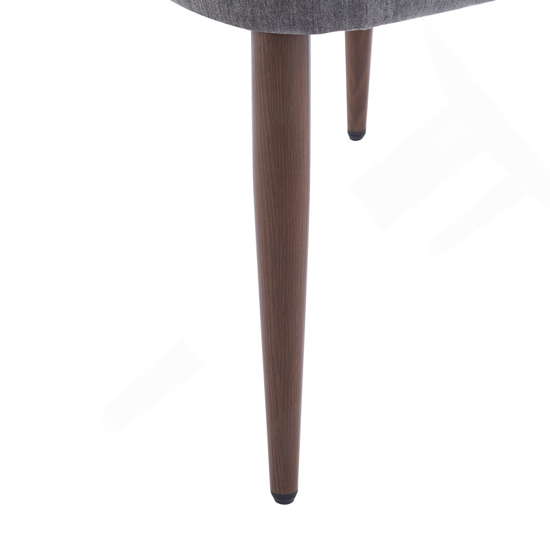 Chaise rembourrée en tissu et fer