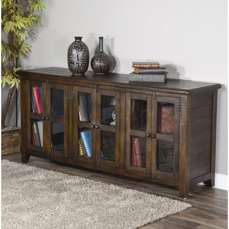 Shweta TV Stands for TVs up to 78", Tobacco Leaf