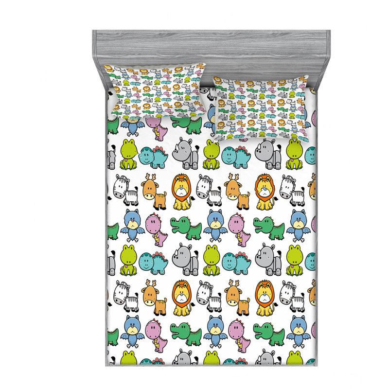 Microfiber Sheet Set, Queen Sheet Set with Fitted Sheet