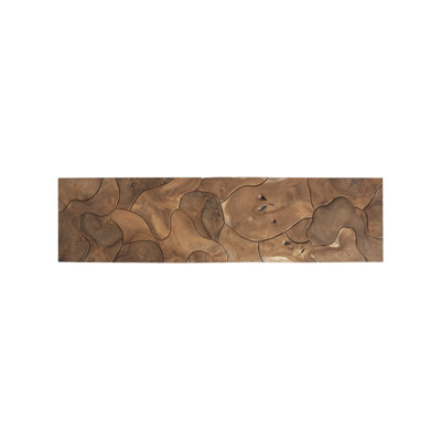 Teak Slice Console, Natural