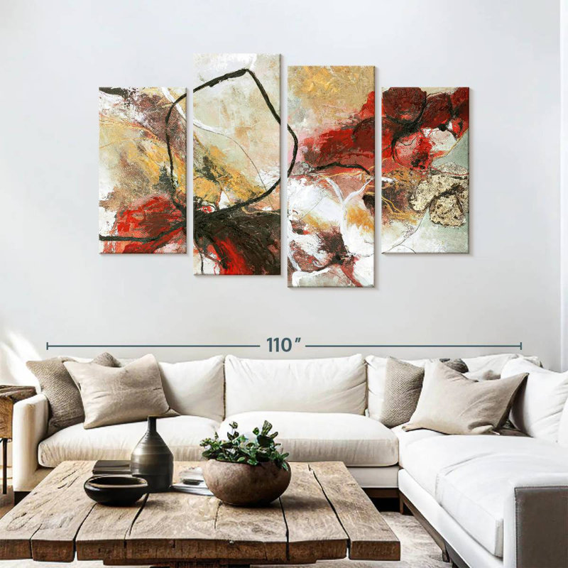 Avery Flower Fall, 54" H x 84" W