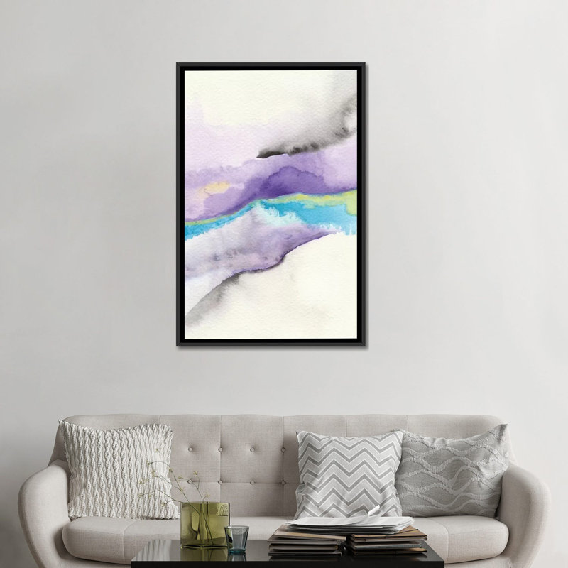 " Abstract IV " by Marco Gonzalez, 26" H x 18" W x 1.5" D, Black Framed Canvas, No Mat