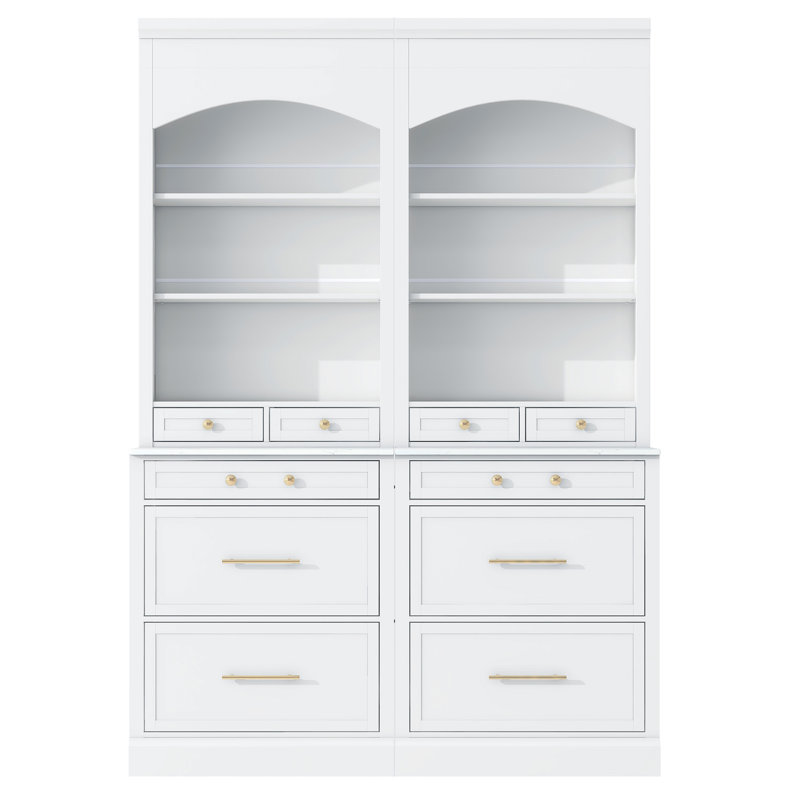 TOPMAX Modern 83.7Inch High Kitchen Pantry, White