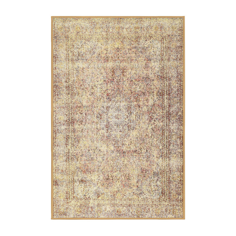 Tapis oriental beige / brun, Rectangle 5 pi x 7 pi