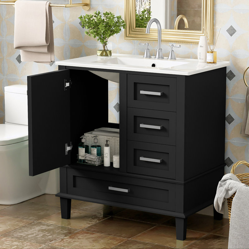 Ensemble de meuble-lavabo moderne avec lavabo