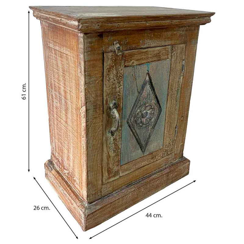 Zukowski 44cm W Solid Wood Bedside Table