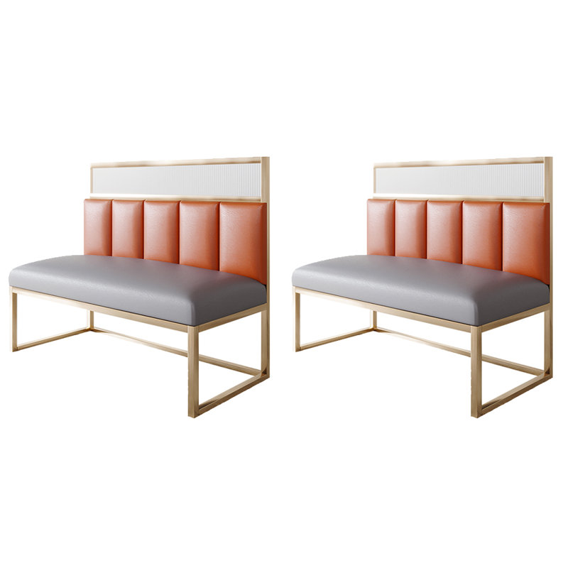 Banc rembourré en similicuir Light Luxury
