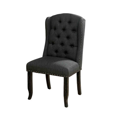 Chaise de salle à manger capitonnée 2 pièces Rustic Style