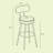 Angelleah Stools with Back, Synthetic Leather-973653298-982697151