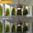 24" Outdoor Ceiling Fan with Lights Waterproof Gazebo Hanging Fan with Remote and APP, Plug in Caged Ceiling Fan with 6 Speed