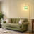 Jacobson 71" Arched Ribbed Glass Floor Lamp with Rotatable Glass Shade