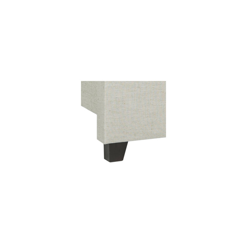 Wampler Upholstered Platform Bed, Queen, Light Gray