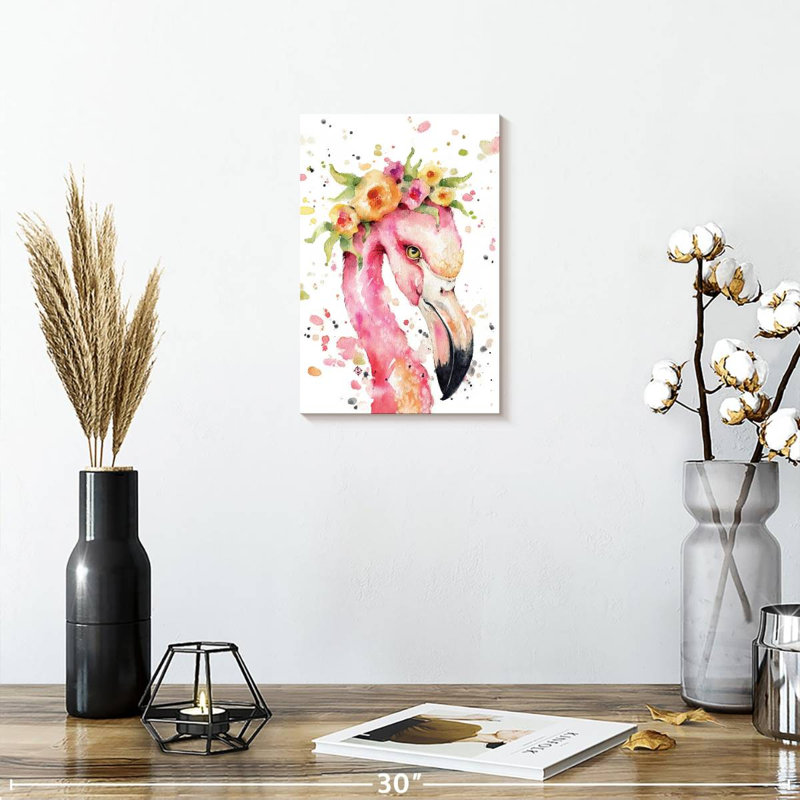 Brampt Little Flamingo, 12" H x 8" W