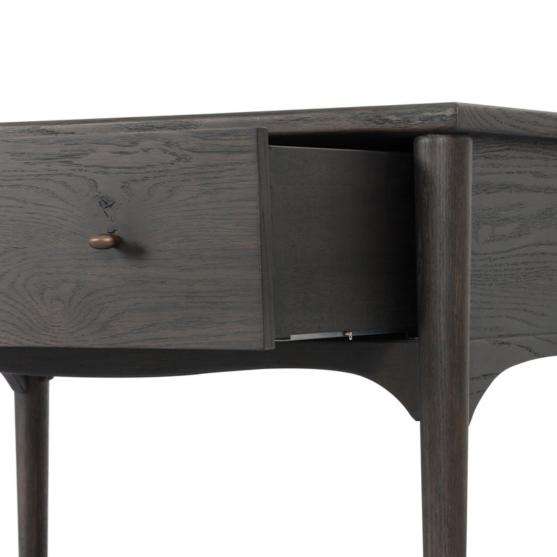 Lizzy 1 - Drawer Nightstand, Smoked Black Oak