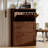 Nut-Brown Solid wood Shoe Storage
