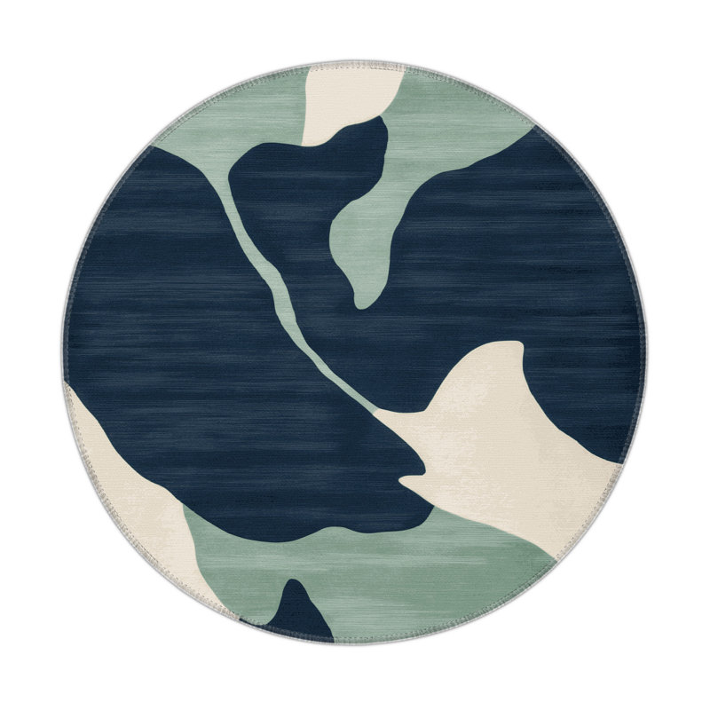 Tapis intérieur et extérieur gris Watercolor, Rectangulaire 8 pi x 10 pi
