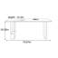 Table de salle à manger rectangulaire minimaliste-1532158307