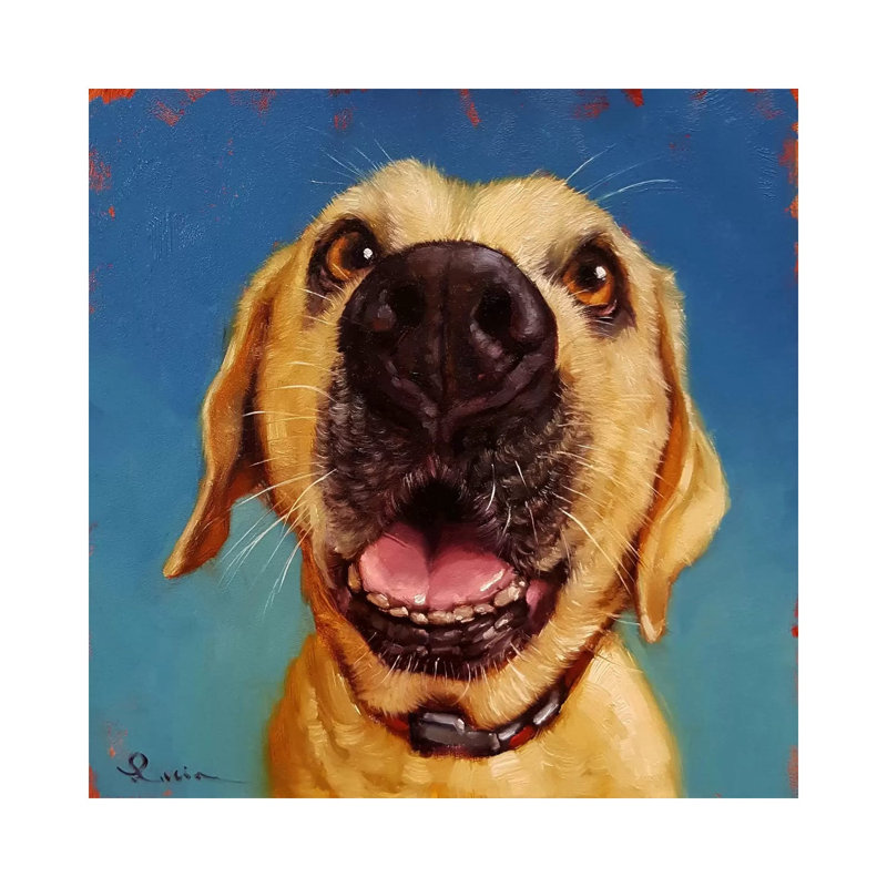 Follow Your Nose II by Lucia Heffernan - Wrapped Canvas Painting, 30.48 cm H x 30.48 cm W