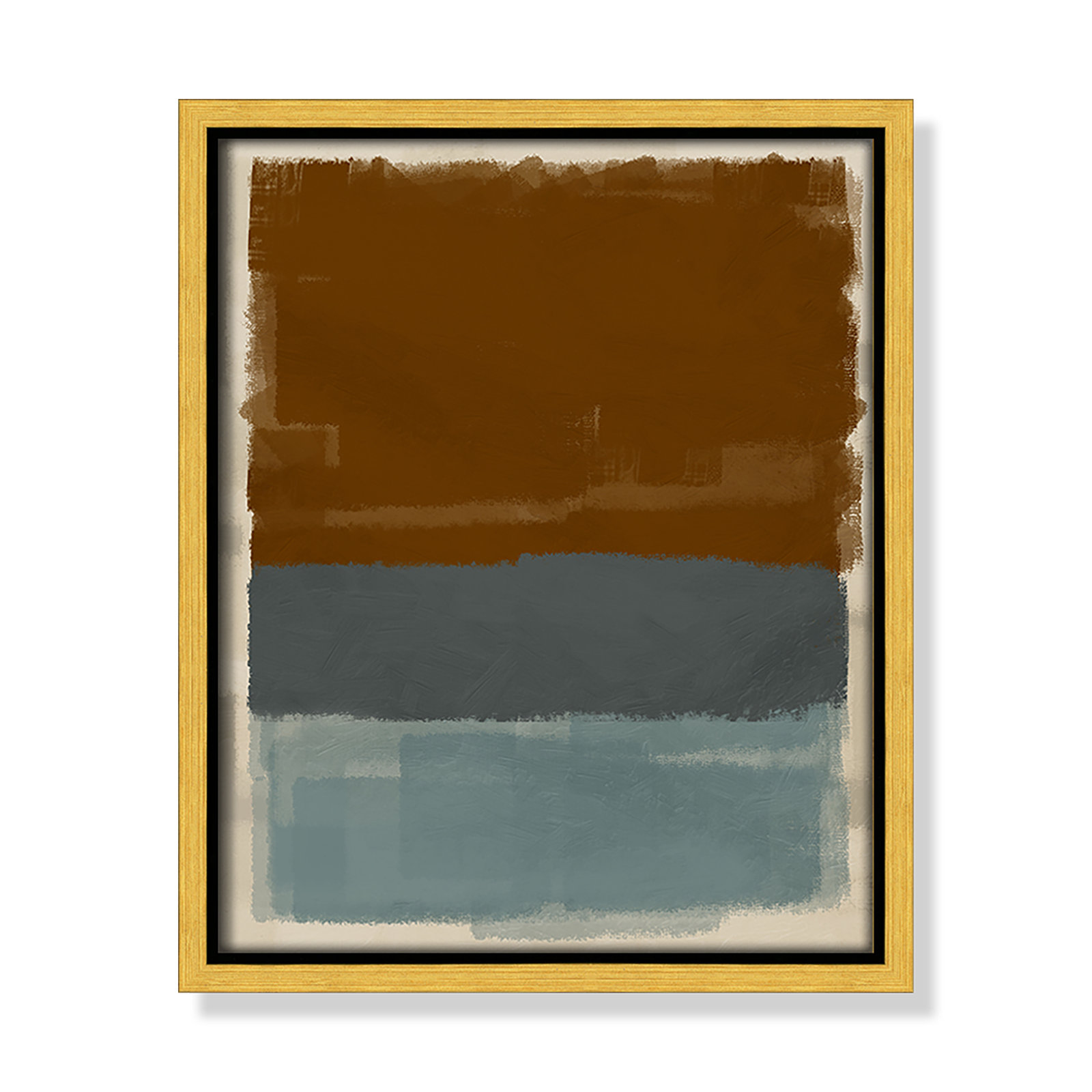 Turbulent Honesty Print by Marcus Prime, 9.5'' W x 11.5'' H, Gold Floater