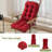 Waterproof Patio Chair Cushion High Back Chair Pads with 2 Ties Outdoor Cushion-129676606