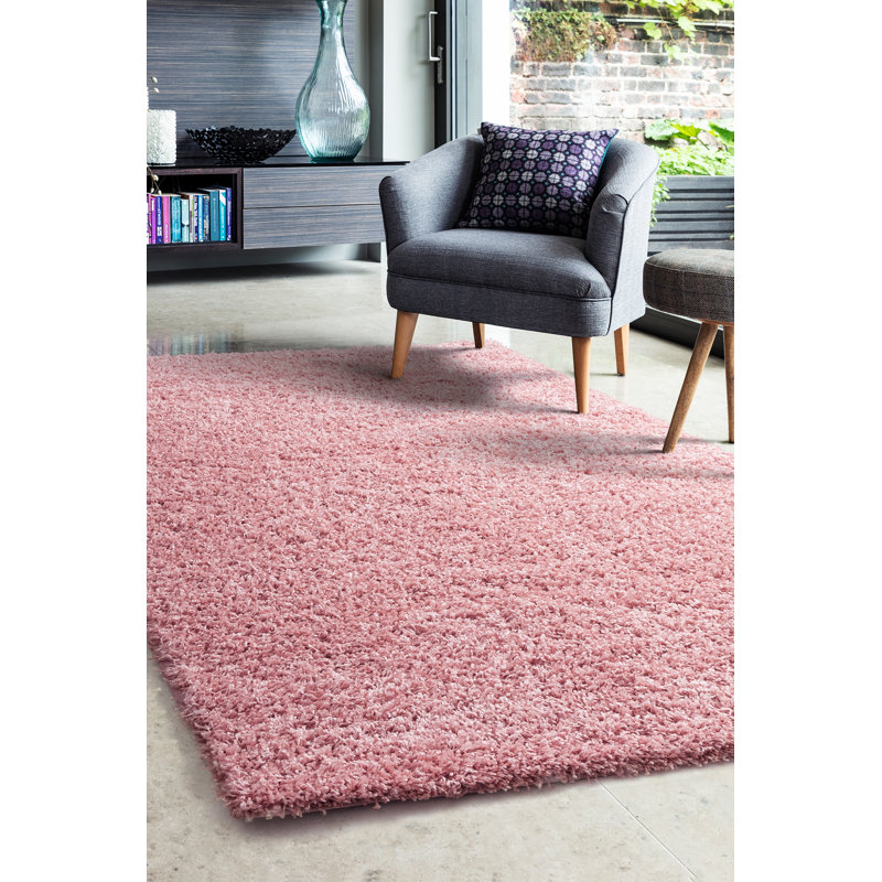 Tamalia Solid Colour Shag Area Rug, Rectangle 160 x 230cm