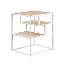 Table d'appoint avec plusieurs tablettes ouvertes (blanc)-130492041
