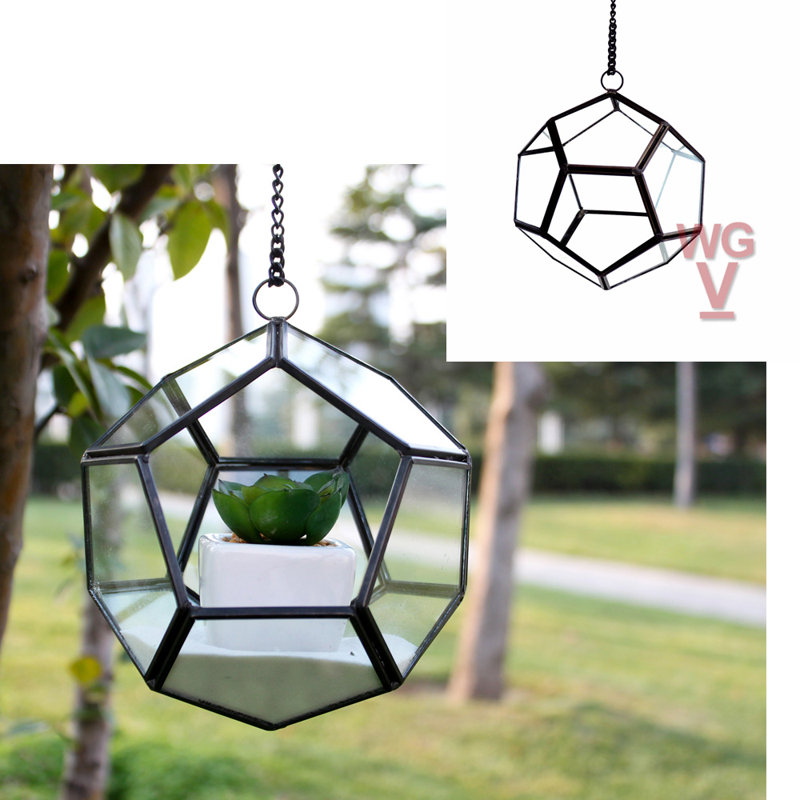 Terrarium Dodecahedron Ball, Noir