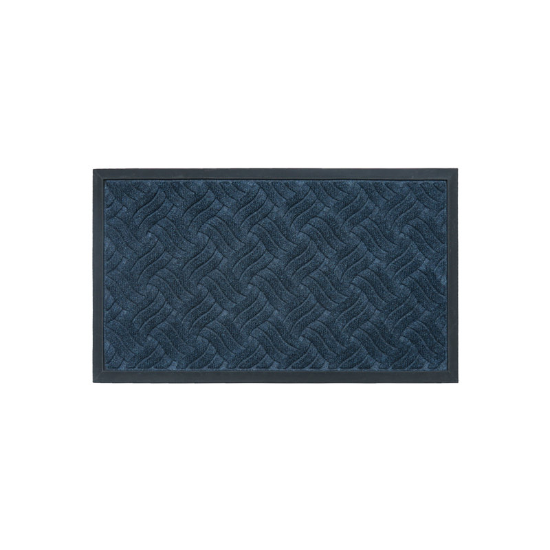 Heavy-duty Indoor/outdoor Rubber Doormat - Deep Tread Design For Superior Dirt Trapping, All-weather Durable Floor Mat