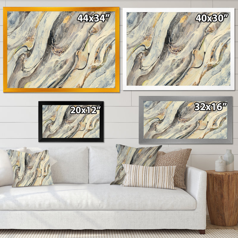 « glam golden chute », reproduction d’art sur toile, H 36 po x l 46 po x P 1,5 po, Cadre doré