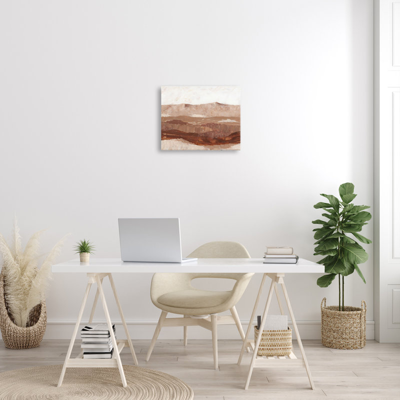 " Abstract Canyon Painting " by BlursByAI, H 16 po x l 20 po x P 1,5 po