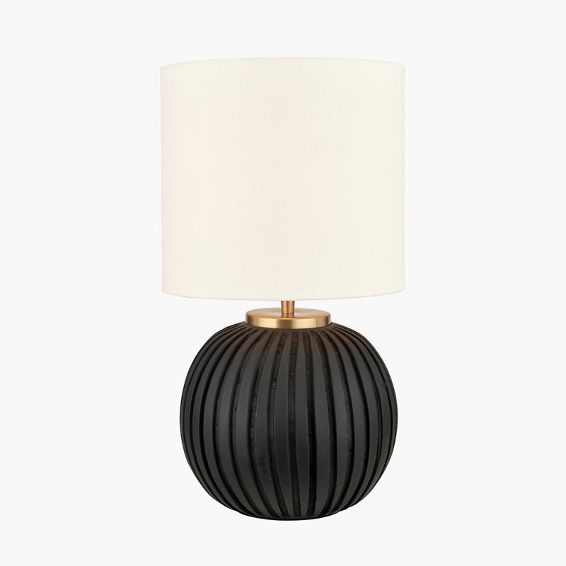 Ezekiel Ceramic Table Lamp, Black