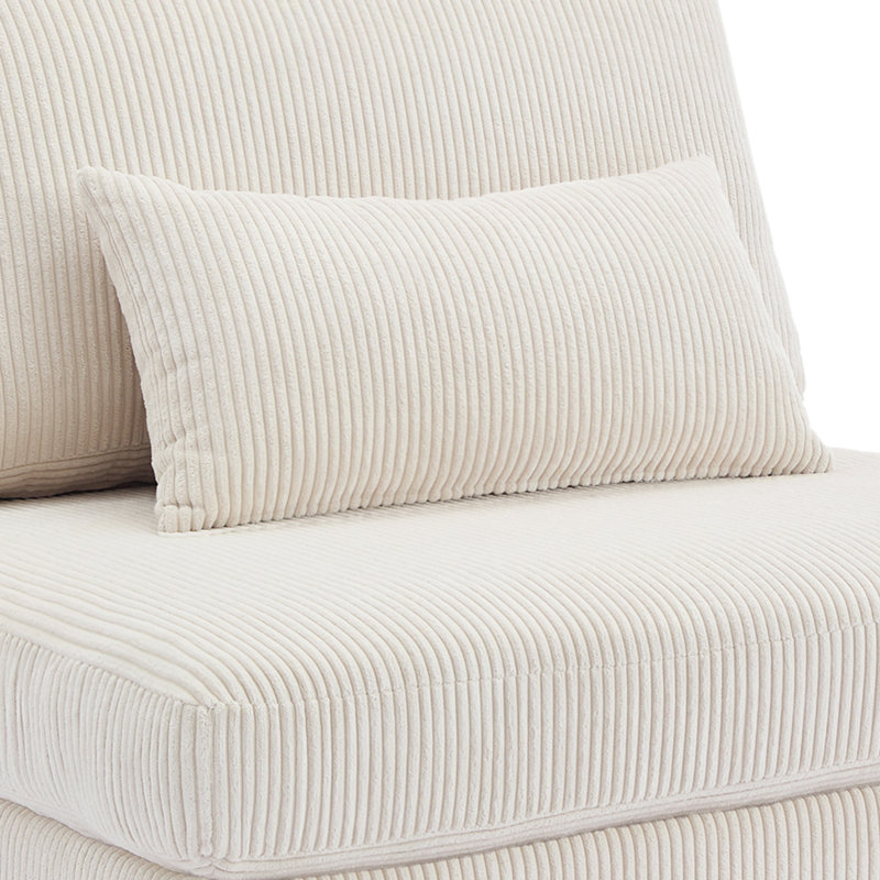 Seemab 305.8Cm Square Arms Sofa, Beige