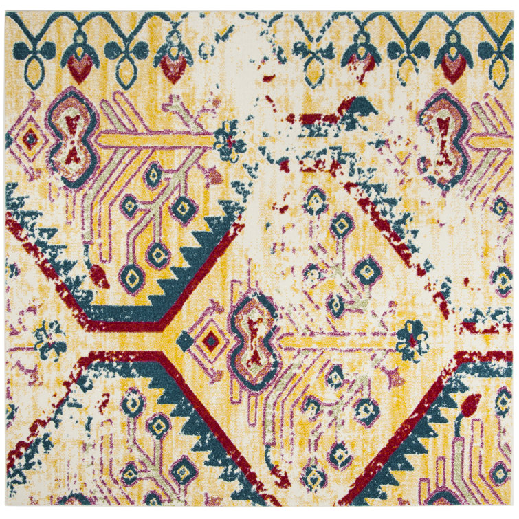 Watercolor Performance Geometric Rug
