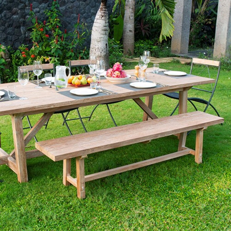 Meadow Outdoor Teak Dining Bench