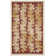 Tapis rouge à motif floral Plume