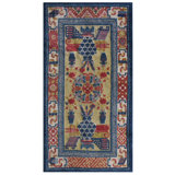 Antique Peking Chinese Yellow 1930s Rug