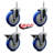 Poly Wheel Swivel 5/8 Inch Threaded Stem Caster Service Caster