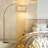 Asem 78.7'' Arched/Arc Floor Lamp with Remote Control, LED Bulb Included, and Big Drum Shade-1892449793-1920771474