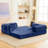 Corduroy Foldable Sofa Bed with High-Rebound Density Sponge-1572568166-1568697673