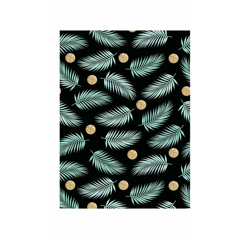 Motif de feuilles tropicales botaniques II, H 36 po x l 24 po