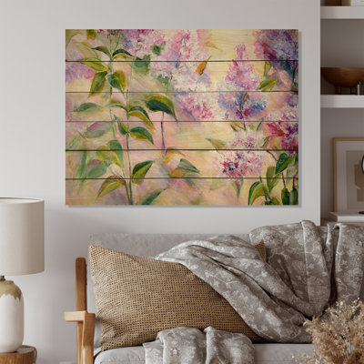 Fleurs de lilas mauves modernes V - Fleurs de lilas mauves modernes V - impression sur