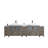 Ravenna 108" Freestanding Double Sink Bathroom Vanity with Engineered Marble Top and Matching Mirrors-106870362