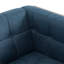 CHAISE CLUB, coutures gaufrées capitonnées