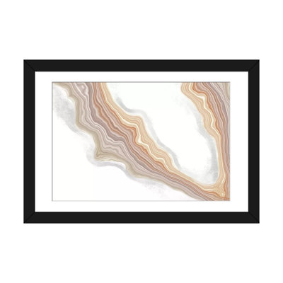 Iridescence déviation écru, impression sur toile tendue