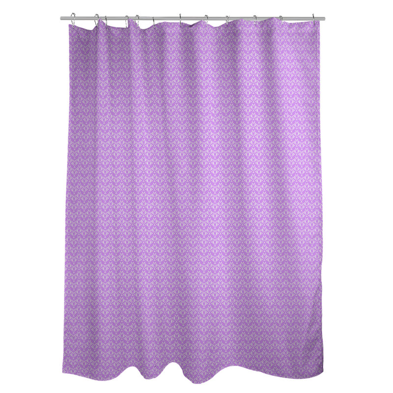 Rideau simple art déco, Violet