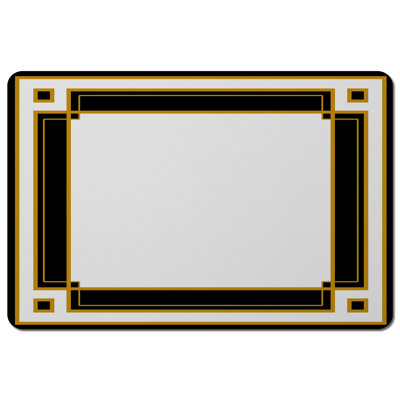 Merlene Polyester-Coated Hardboard No Pattern Rectangle Placemat