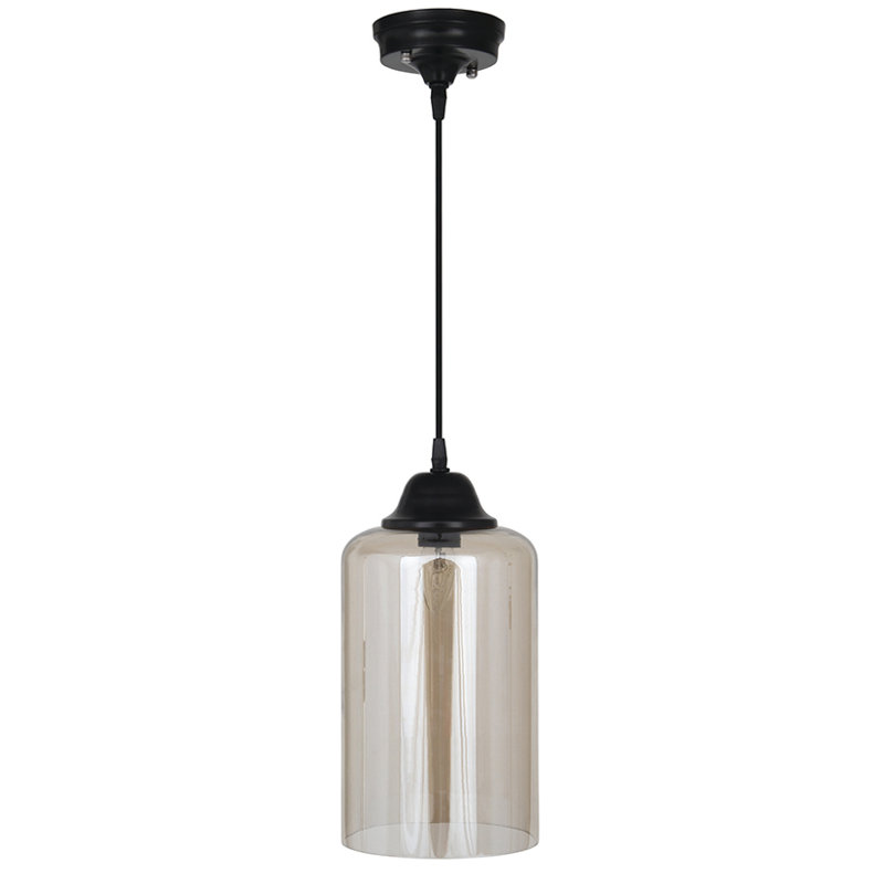 Bebingt 1 - Light Black Cylinder Pendant, Lustre