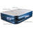 Pittman Outdoors PPI-DELUXE Queen Deluxe Indoor Home Air Mattress 20" Tall with a Wave Beam Pattern and Built-in Air Pump - Great for Visitors, Camping, and More