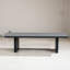 Table basse d'extérieur rectangulaire en aluminium